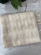 Fancy Net saree with thread work MSH271 - Ivory 2