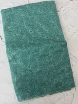 Glass Organza saree with thread work - MCW889