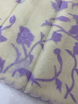 Tissue cotton applique work saree MS6743(1) - Lavender