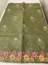 Silky kota embroidery saree MSK4333