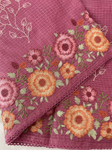 Silky kota embroidery saree MSK4333