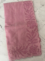 Mul chanderi saree with applique borders MSH111