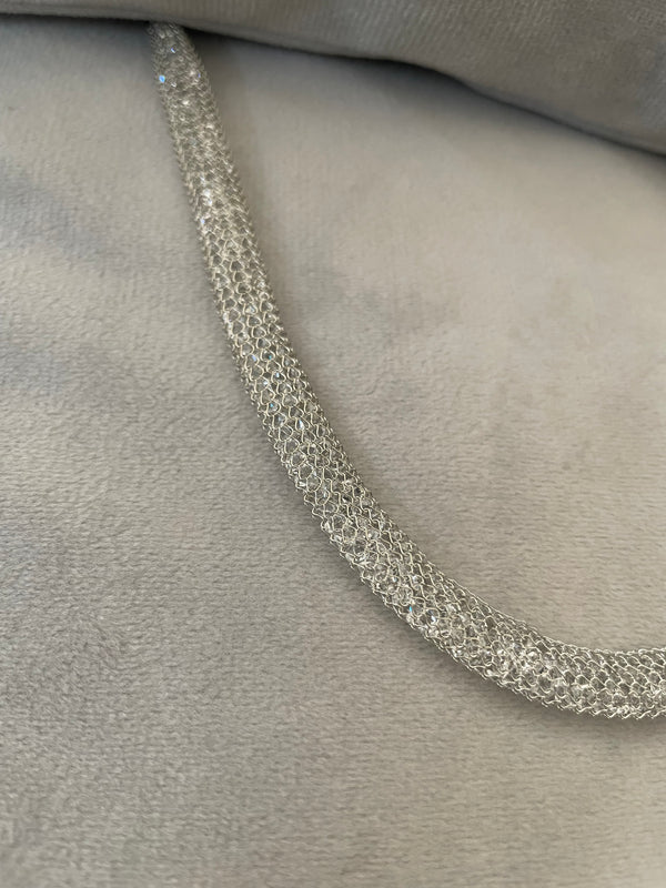 Miriyam shiny silver necklace