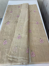 Netkota embriodery saree MS1495 Chiku