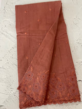 Crushed Matka Blended Tussar silk saree with embroidery MS4890