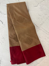 Semi silk saree with blouse MBS7854
