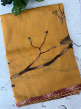Crush Georgette-Organza saree with kanta embroidery and 3D prints saree MSB3