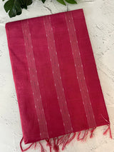 Bhagalpuri Semi tussar saree MS799 CrimsonPink