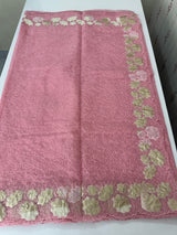 Soft Organza saree with thread work and tissue applique borders - MCW605