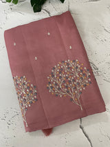 Blended Kosa tussar silk with contrast blouse - MKD533