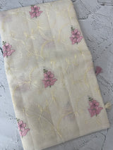 Netkota embriodery saree MS1495 Warm Ivory