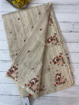 Premium Soft kota silk saree with embroidery MSS678 (Triangle embroidery)