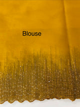 Semi Organza saree with embroidery borders - MSH296