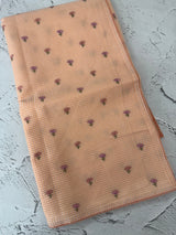 Moonga Kota checks saree with embroidery MSH244 PastelPeach