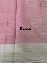 Mul chanderi saree with embriodery & zari lines MSH254