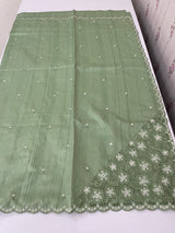 Cutwork Semi tussar saree MTSS674