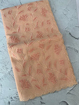 Moonga Kota checks saree with applique work MMC457