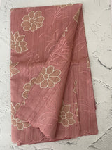 Blended tussar saree with applique work MTSS459