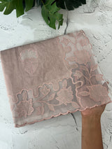 Mul chanderi saree with applique borders MSH111