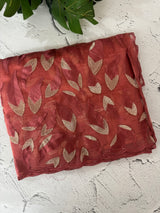 Glass organza saree with thread work- MOS351
