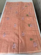 Netkota embriodery saree MS1495 Peach