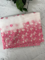 Soft Organza saree with embroidery borders - MCW895