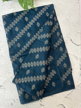 Silky kota saree with embriodery MS14808 - Teal