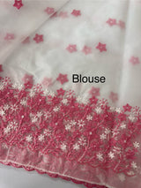 Soft Organza saree with embroidery borders - MCW895