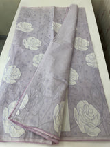 Soft Kota Chanderi saree with applique work MSH223 Lavender