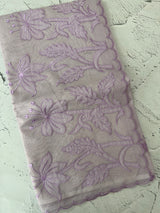 Moonga Kota checks saree with applique work MMC457 Lavender