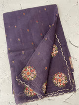 Kota checks saree with embroidery MS7645