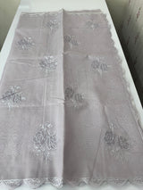 Kota Moonga checks Applique work saree MSH278 DustyLavender