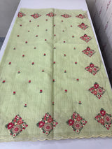 Premium Soft kota silk saree with embroidery MSS678- PastelGreen
