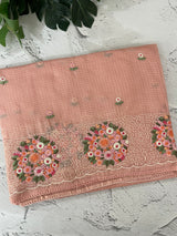 Silky kota embroidery saree MSK4333