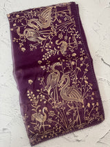 Silk organza saree with aari embroidery - MS14923