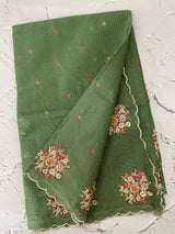 Kota checks saree with embroidery MS7645