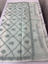 Kota Moonga checks saree with Chikankari work MSH241