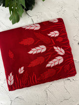 Kota Moonga checks Applique work saree MSH141(4)- Red