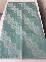 Blended Tussar silk saree with applique work- MSH225 Blue