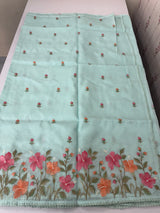 Silky kota saree with embriodery MS16263 PastelBlue