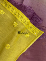 Pure Mul chanderi saree with hand chikankari work - MSM511 (5)