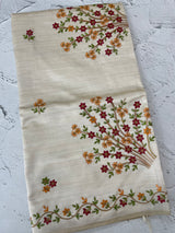 Blended semi tussar silk saree with embroidery MSJ679(3)