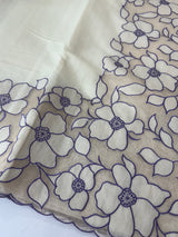 Mul chanderi saree with tissue applique work MSH211