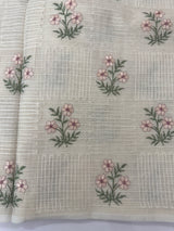 Netkota embriodery saree MS1496 Cream2