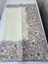 Mul chanderi saree with tissue applique work MSH211