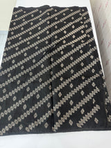 Silky kota saree with embriodery MS14808 - Black