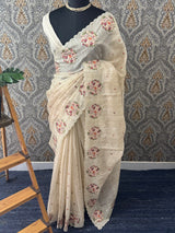 Premium Soft kota silk saree with embroidery MSS678