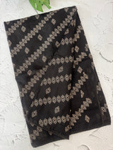 Silky kota saree with embriodery MS14808 - Black
