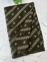 Silky kota saree with embriodery MS14808 - MossGreen