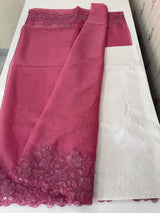 Soft Organza saree with embroidery borders - MSH299